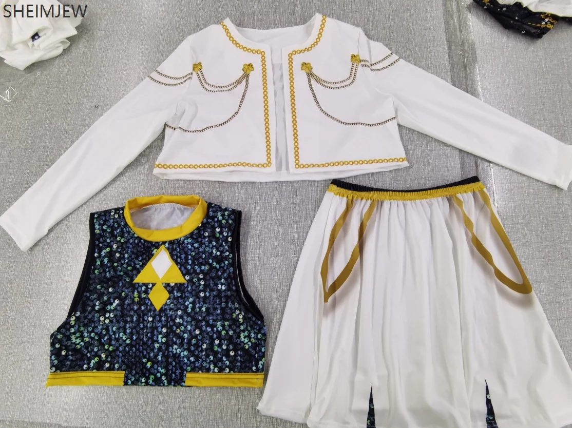 Kostum Cosplay Mira Rumi Zoey Pemburu Setan Gelombang Korea Anak Perempuan Seragam Kpop Gaun Cetak 3d Panggung Pesta Halloween