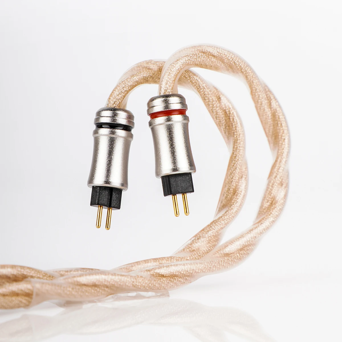 NICEHCK WabiWind HiFi سماعة كابل الفضة مطلي عالية الموصلية النحاس + الفضة احباط النفط نقع سلك 2Pin ل NX8 الصقيع MS5