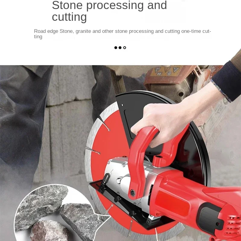 6800W hydroelectric concrete 130MM cutting machine + diamond saw blade multi-functional wall grooving machine electric grooving