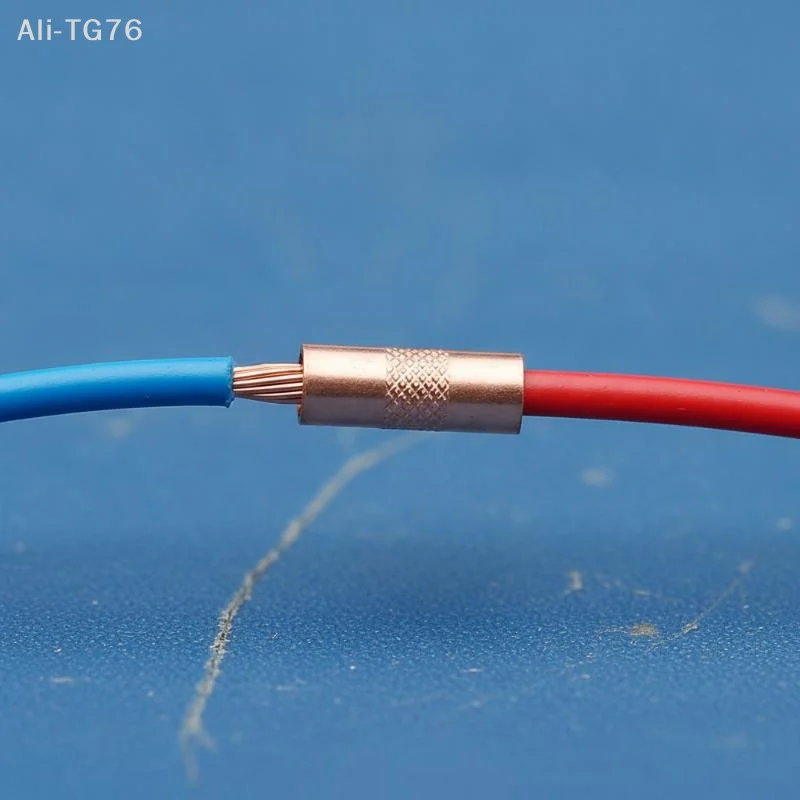 [P] 125/250Pcs Wire Ferrules Kit 7 Size Copper Crimp Connector Non Insulated Electrical Butt Terminal Assortment Kit