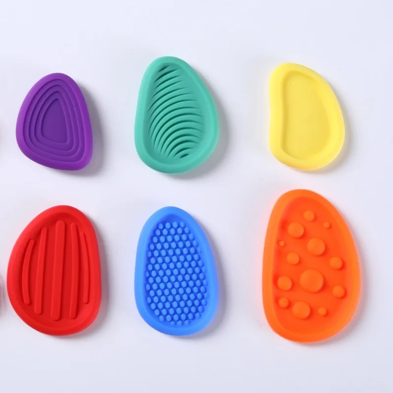 ألعاب الصخور الحسية للأطفال لتخفيف التوتر من السيليكون الناعم الصخور القلقية #5