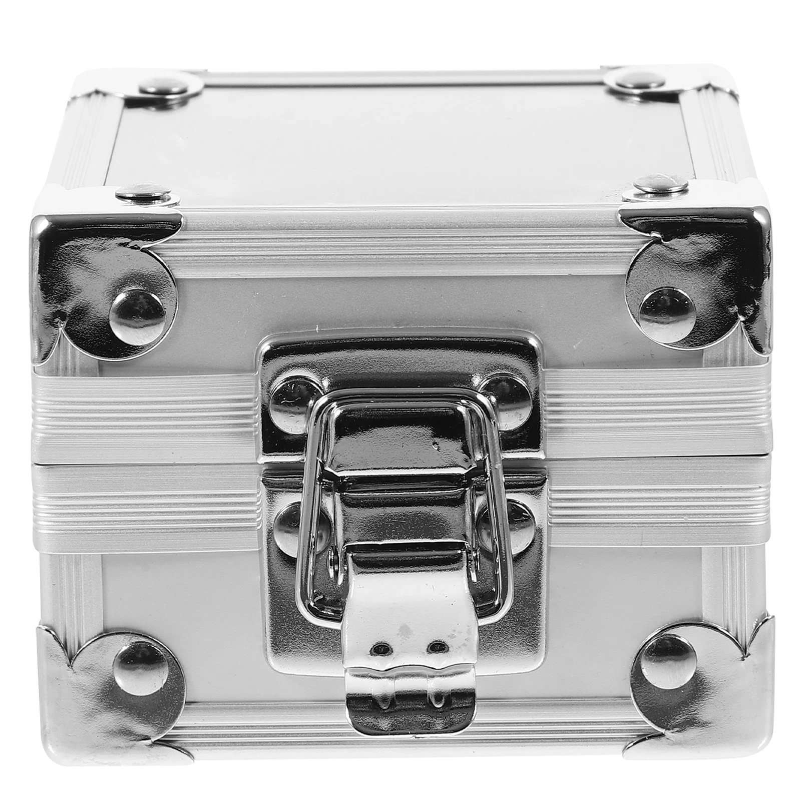 

Nail Drill Storage Holder Metal Box Grinding Heads Case ganizer Silver Nail Drill Bit ganizer Dustproof Manicure Tool Storage
