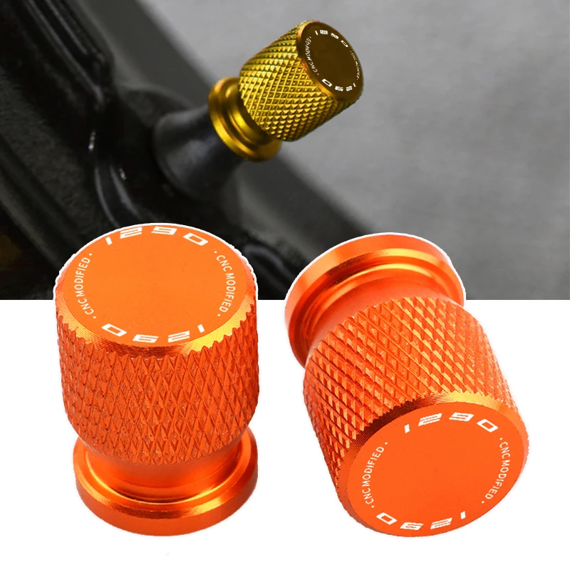 

New For KTM 1290 SUPER ADVENTURE S R ADV R/T 1290SAS Duke R GT Motorcycle Accessoires CNC Wheel Tire Valve Stem Caps Covers