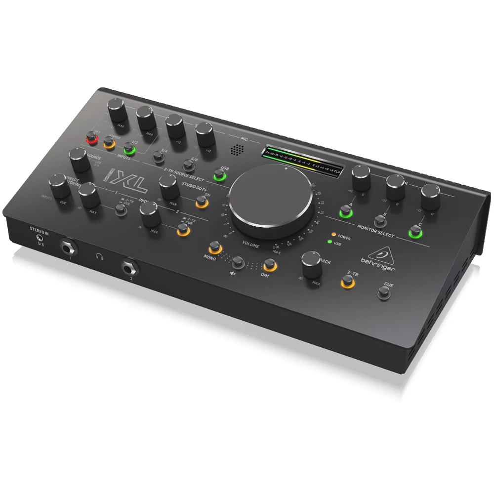 

Behringer Studio XL Monitor Controller and Communication Center with Midas Mic Preamps, and 192kHz 2x4 USB Audio Interface