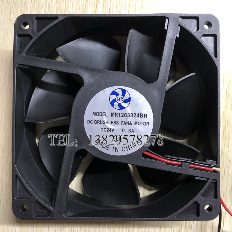 

Ltsf For MR1203824BH DC 24V 0.3A 120x120x38mm 2-Wire Server Cooling Fan 12cm