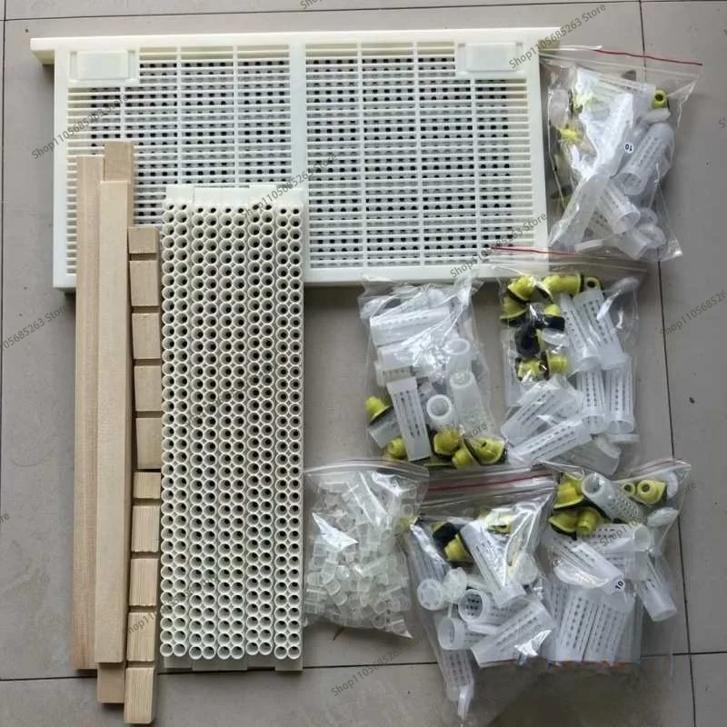 No-Moving Larvae Royal Jelly Frame, Italian Bee Queen Rearing Kit, Queen Excluder, Cell Bar Base, Pierced Royal Jelly Frame