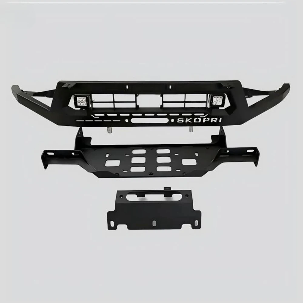 Front Winch Bull Bar Bumper for Nissan Terra 2018-2024+ X-Terra Manganese Steel Heavy Duty Bolt-On 4x4 Off-Road Accessories