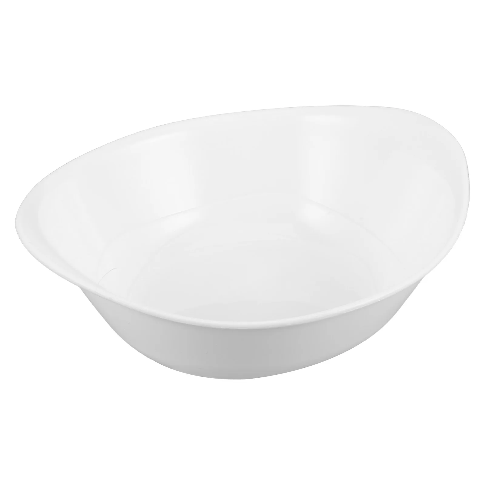 

1Pcs High-End Beauty Salon Plastic Wash Basin - Portable Acrylic Ingot Shape Face Wash Bowl For Kitchen Bathroom Storage