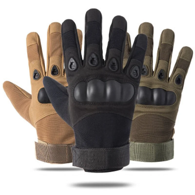 Guantes de dedo completo/medio para hombre, guantes de caza para motociclista, guantes para conducir, senderismo, ciclismo, escalada