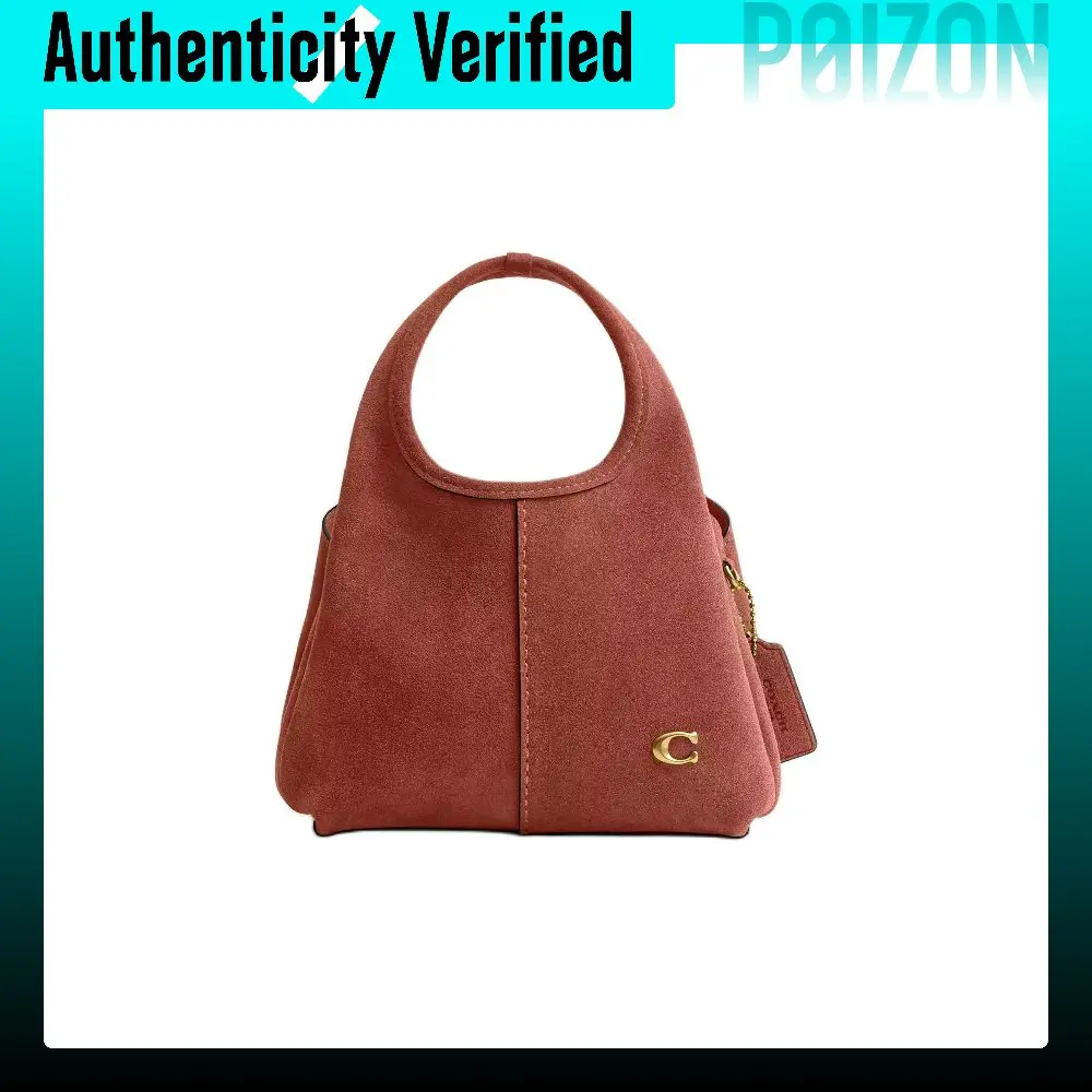 COACH Lana Suede Handbag Small Women's Clay CCY33-B4AY