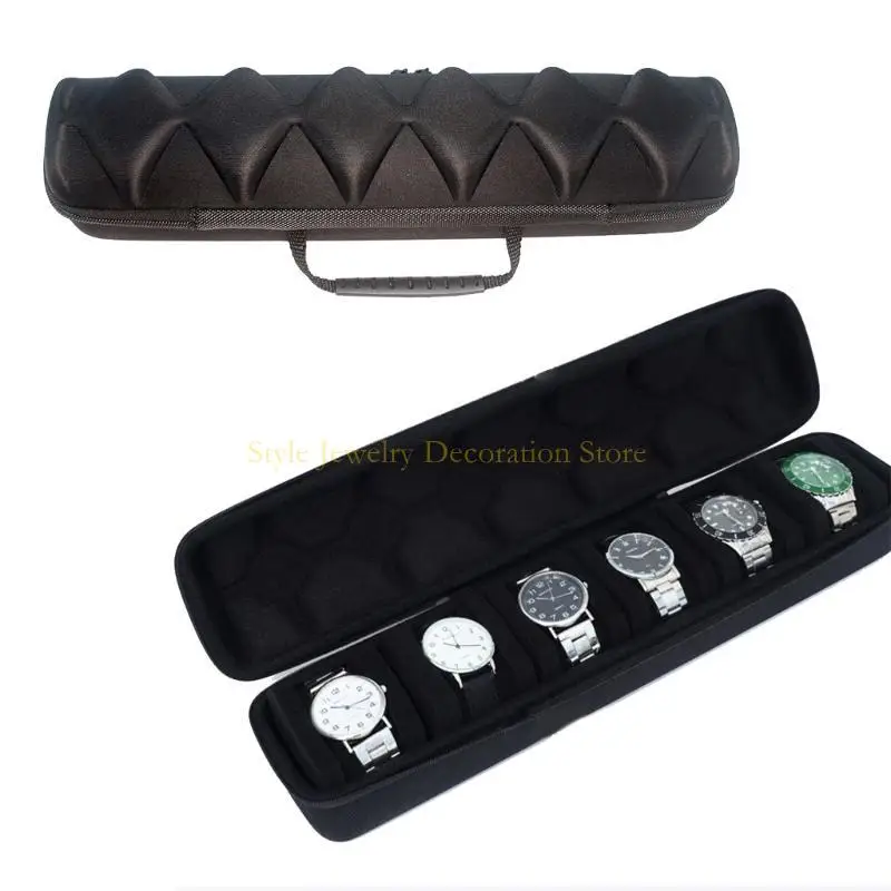 

D46E 6 Slot Watch Box For Case Anti-Drop Shop-Resect
