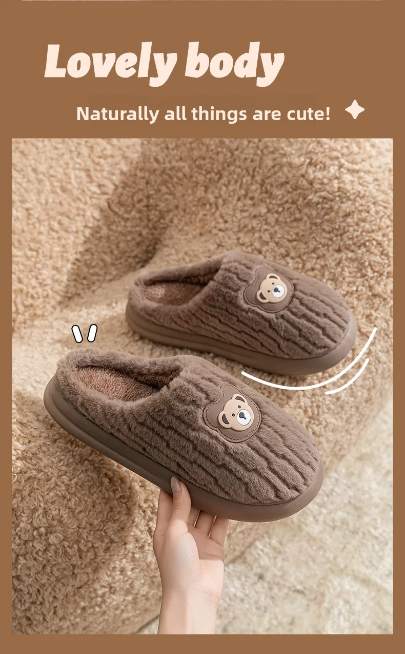 Indoor-Woll- und Samt-Hausschuhe für Damen und Herren – Neuheiten Herbst/Winter 2025 – Warme Thermo-Hausschuhe für Zuhause – Detail 3