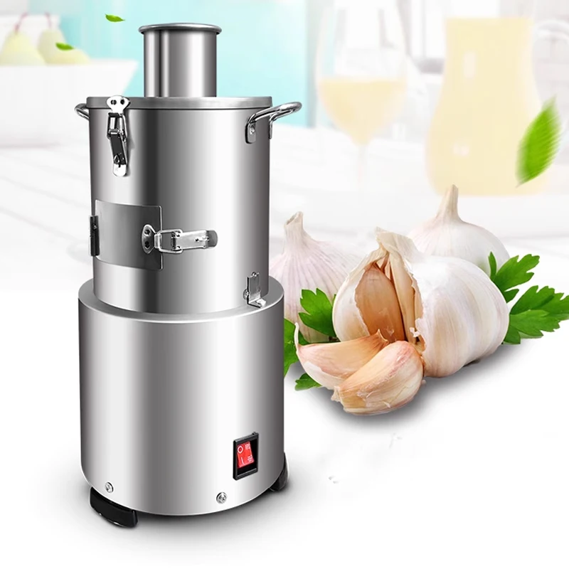 220V Electric Garlic Peeling Machine Peeling Stainless Steel Commercial Household Grain Separators Automatic Control