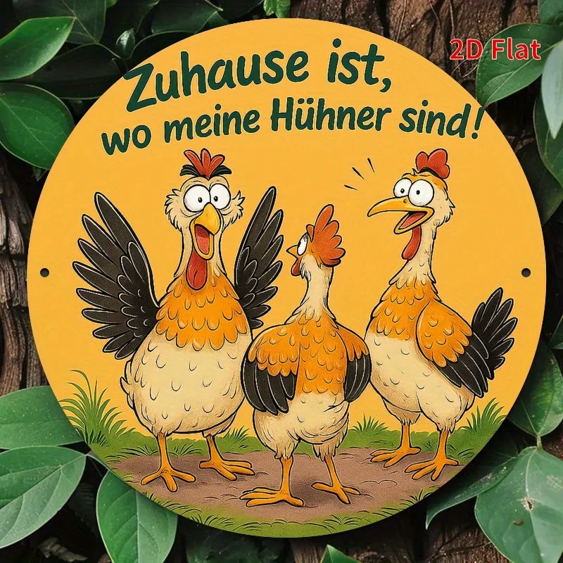 2D flaches 7,87 x 7,87 Zoll großes Halloween-Metallschild für die Wanddekoration zu Hause, im Büro oder in der Garage