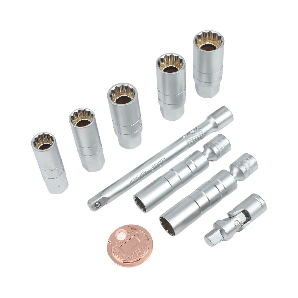 3 8 Inch Socket Magnetic Swivel Socket For Engine Maintenance for versatile Application Secure Fastener Grip For Deep Bolts