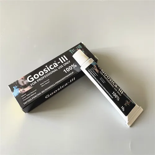 Imagen 2 del producto El más alto 100% Goosica 10G antes del tatuaje crema para maquillaje permanente Piercing Microblading ceja delineador de ojos labio