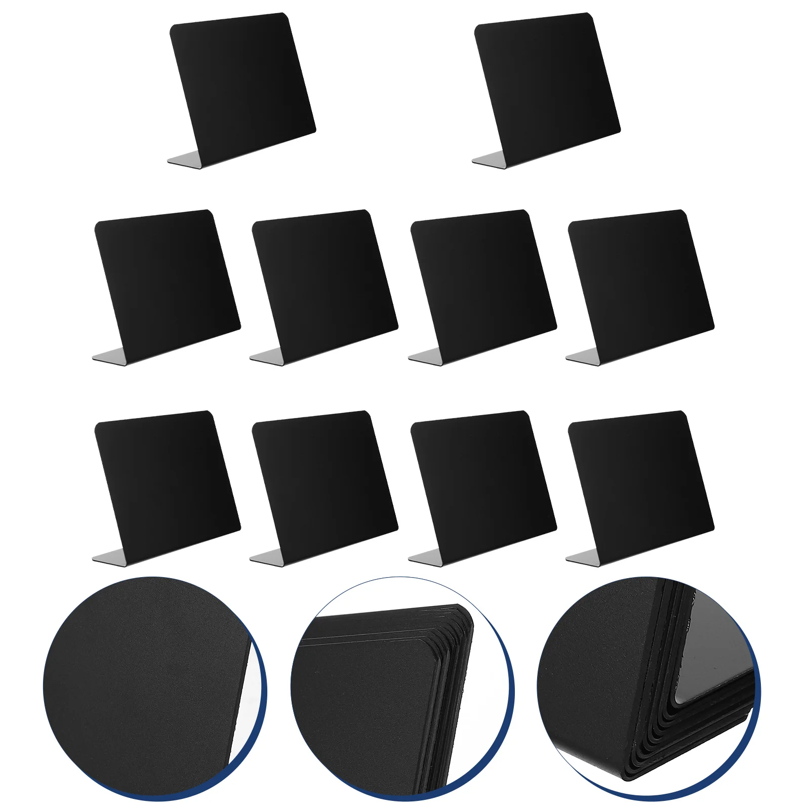10pcs Mini Chalkboard Signs High Grade Pvc Message Writing Boards For Wedding Cafe Restaurant Home Decoration Table Menu
