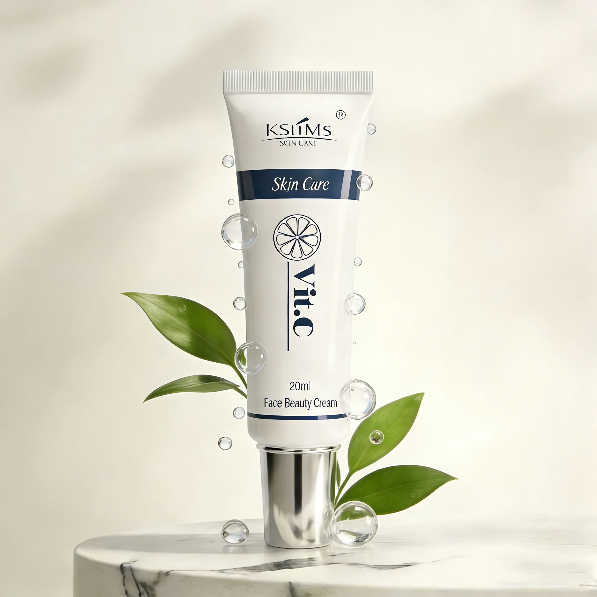 Korean Skincare Vitamin C Moisturizer for Face with Hyaluronic Acid & Squalane Face Brightening Cream