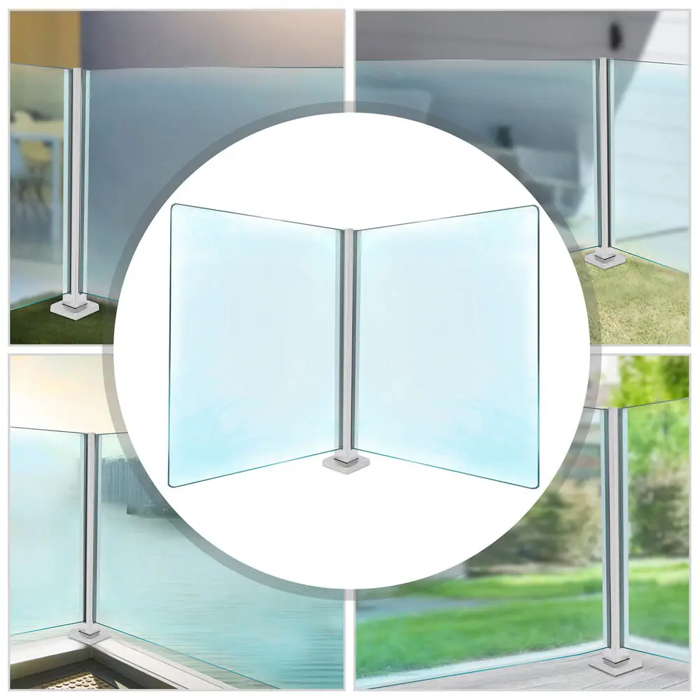 Glass Panel Post/ Railing Post 25.6 /35.8 , Balustrade for Balcony Deck Stairs