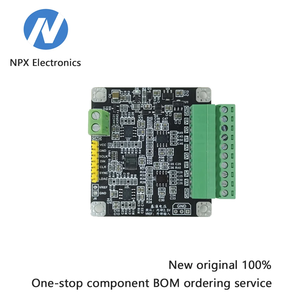 

DAC8568 16-битный высокоточный многоканальный модуль цифро-аналогового преобразования с регулируемым выходом ± 10 В через SPI