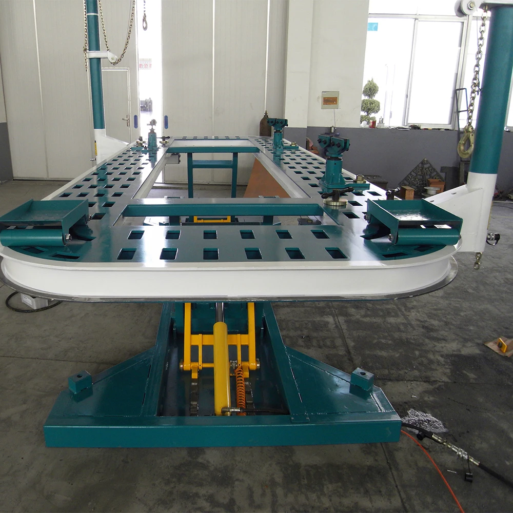 CE Certified Metal Car Bench Auto Chassis Stretch Equipment Body Repair Frame Machine with 52cm Height and 5200mm Worktable