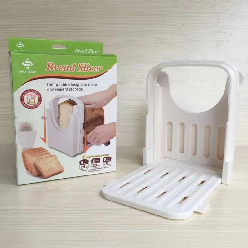 

LMM Adjustable Thickness Bread Slicer Slicer Portable Kitchen Gadget