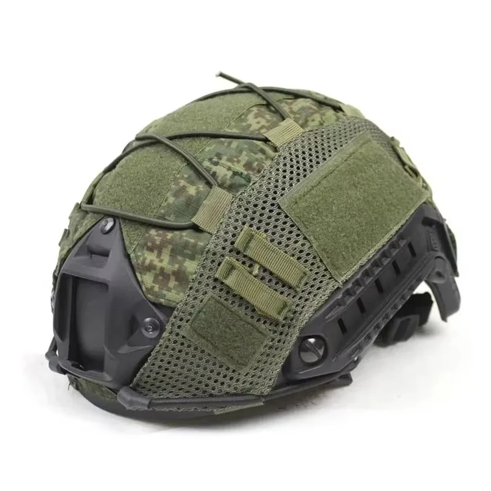 BOOIU Tactical Helmet Cover Cloth for Airsoft Fast Helmet with Velcro Hunting CS Camo Safety Helmet Cloth-Without Sport Helmet