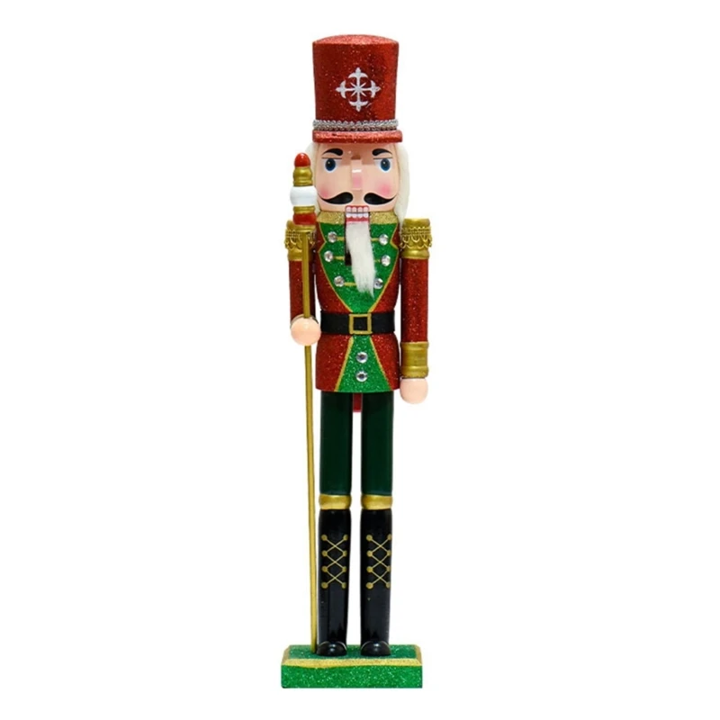 Multipurpose Christmas Nutcrackers Soldiers Sturdy Figures for Seasonal Fireplaces Embellishment Home Decoration