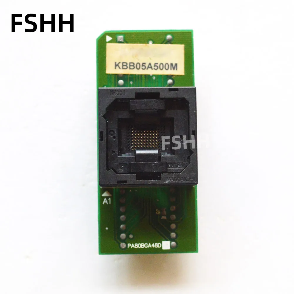 PA80BGA48D Programmer Adapter NP351-080-396 KBB05A500M test socket 8.0mmx13.0mm Socket