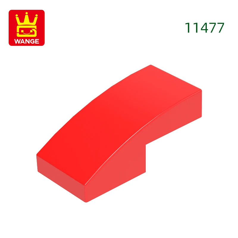 Wange 310 stks/partij 11477 Helling Gebogen 2x1x2/3 Blok Moc Kleur Accessoires Compatibel met Baksteen DIY kinderen Speelgoed Montage Onderdelen