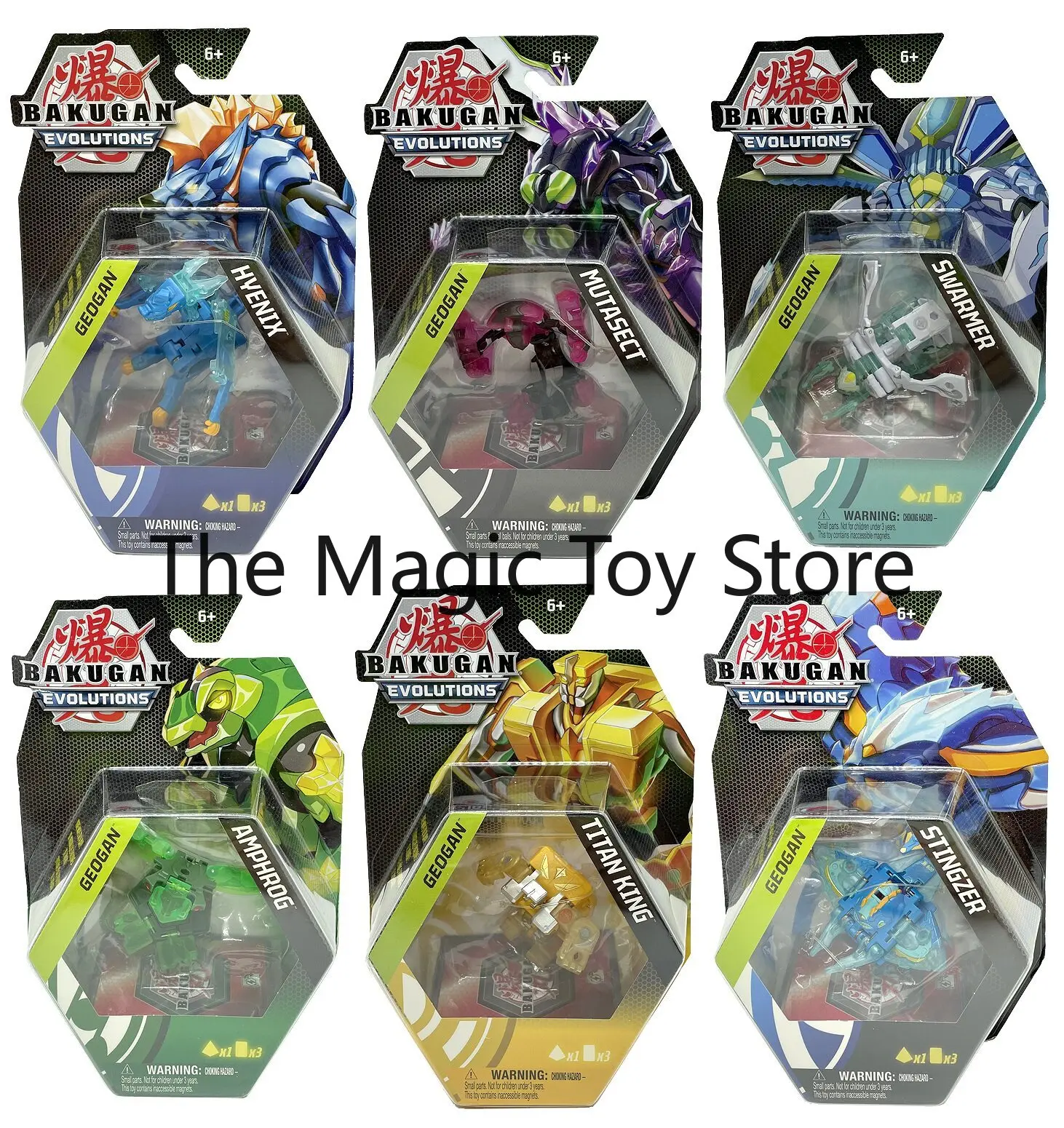 Série Original “Evolutions”: Lobisomem, Bisão, Alienígena e Bakugan—Vários Estilos de Figuras de Ação Colecionáveis e Presentes