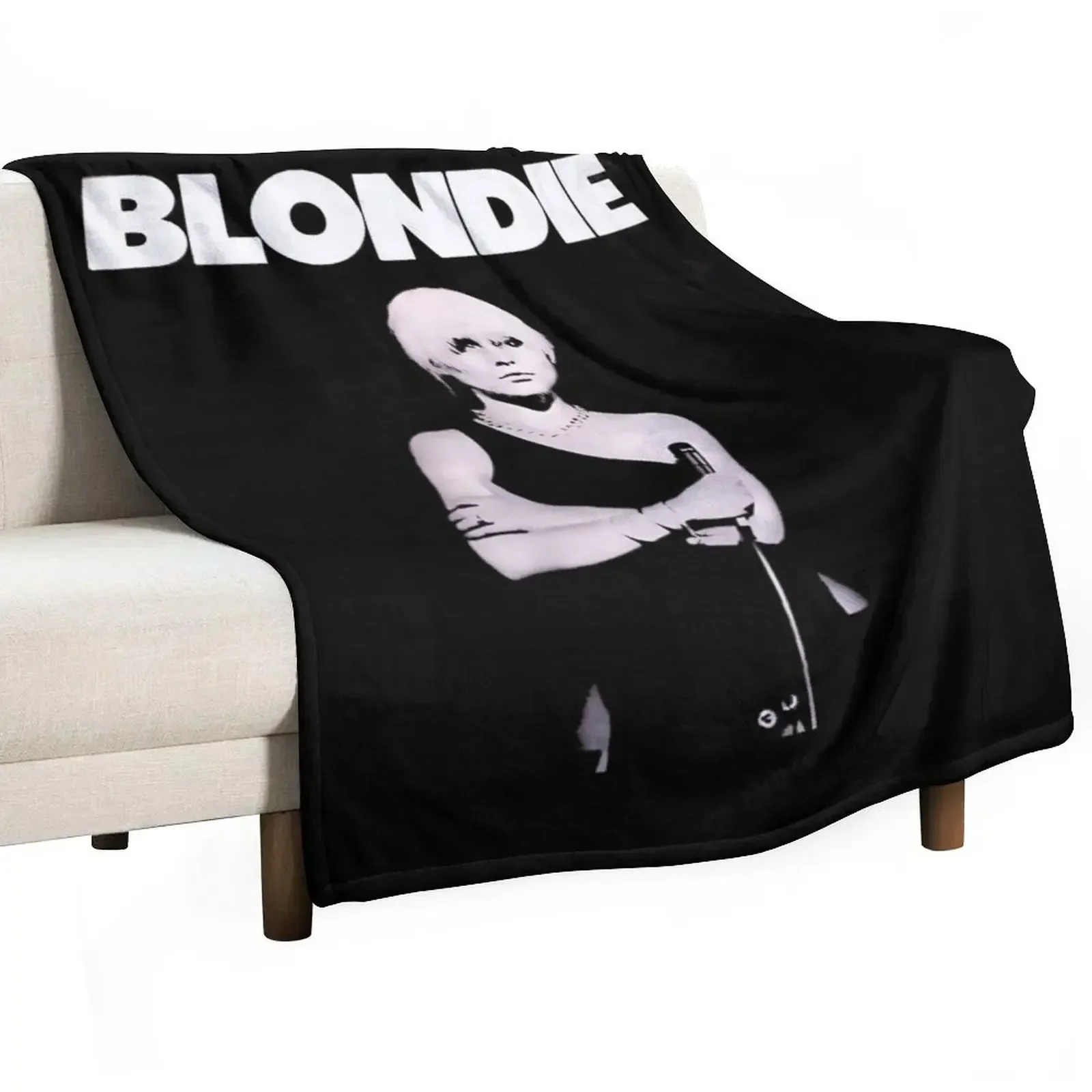 Perfect punk rock girl retro 70s Vintage Band Throw Blanket funny gift Custom Fashion Sofas Plush Blankets