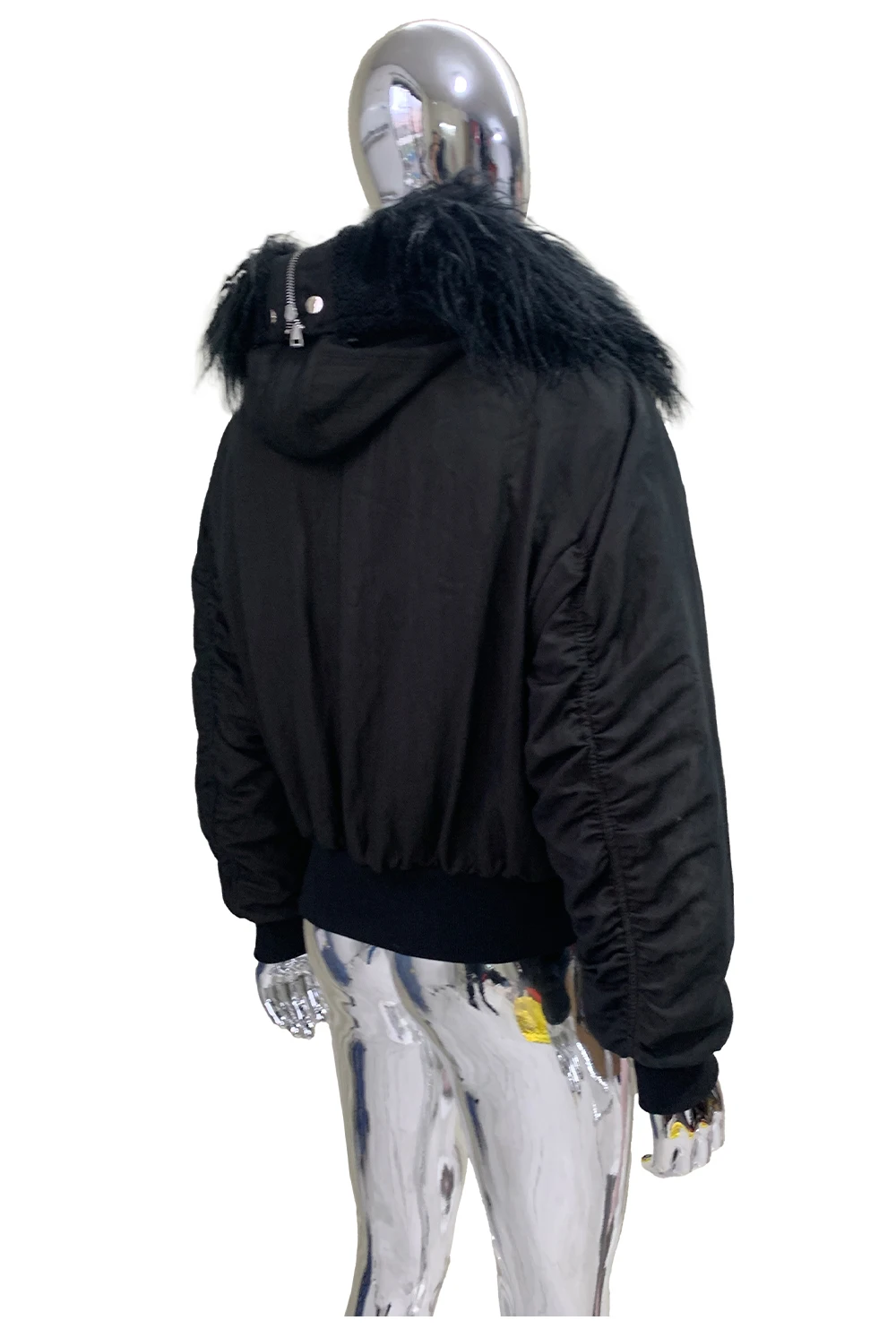 Men's 2025 Autumn New Loose Curved Sleeve Hooded Padded Thickened Warm Chic Jackets Men's Zipper Pocket Decorative Jacket Coats