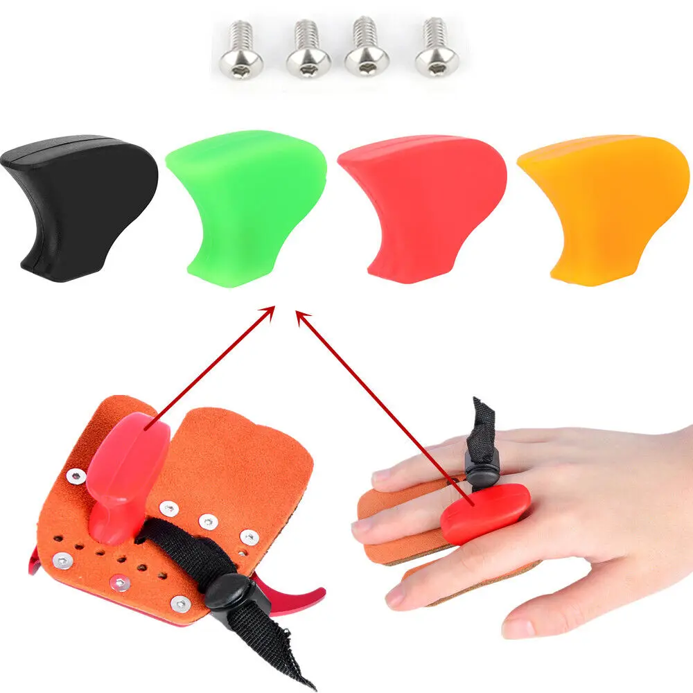 Fingerguards for Archery, Finger Tab Clip, Replacement Part, Rubber Fingerguards, Bow Hunting Shoot, 3 PCs