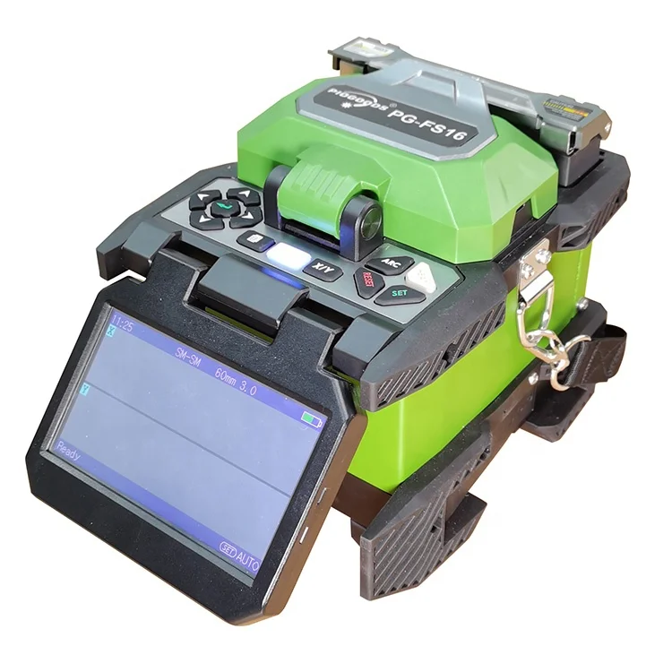 FTTH fusion splicer PG-FS16 mini fusion splicer full-automatic work touch screen operate