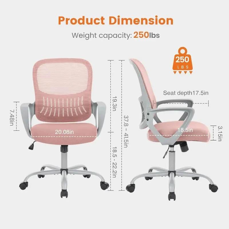Ergonomic Mid-Back Mesh Swivel Rolling Hot SaleInnovative design.Office Computer Desk Managerial Executive Chair,