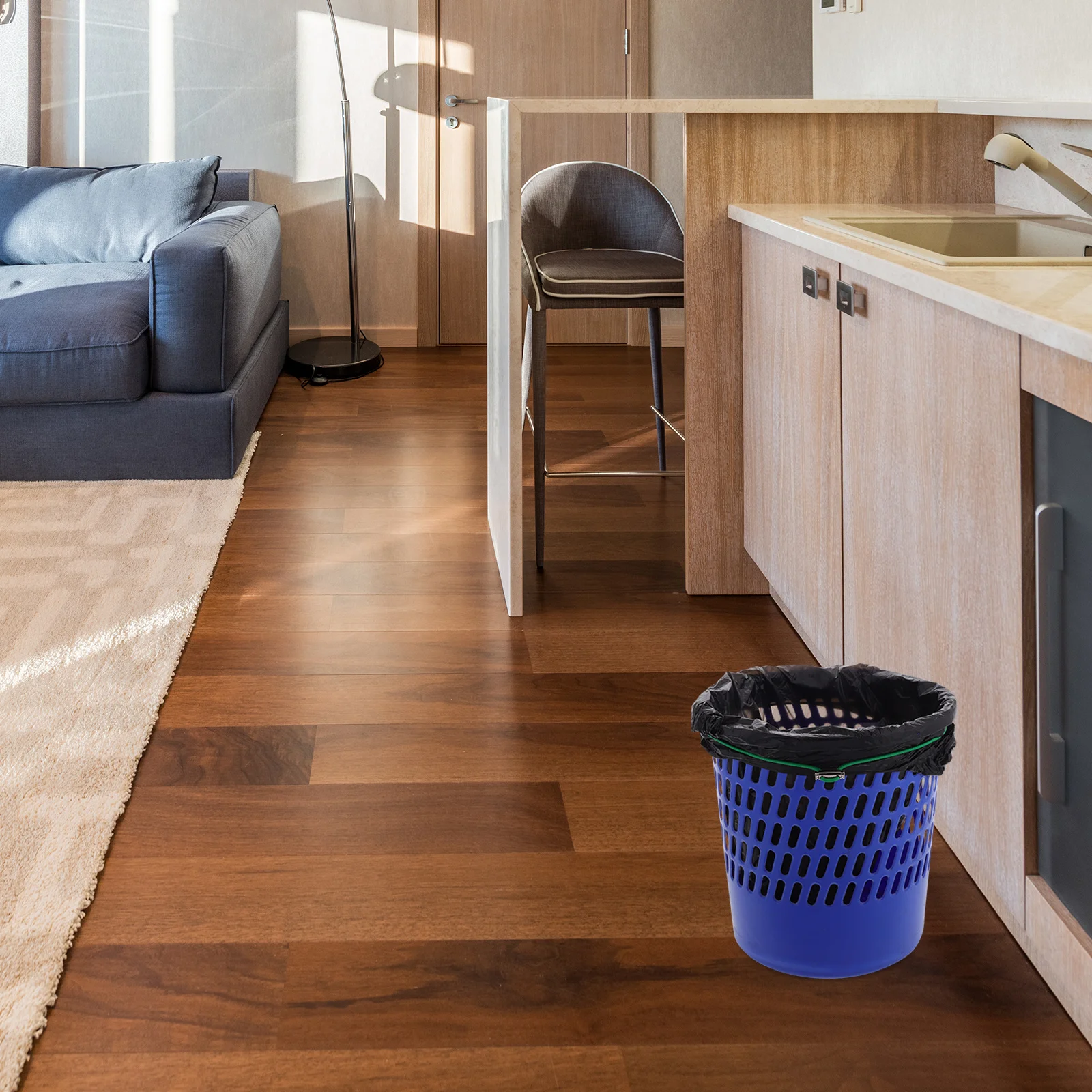 6 قطع من مشابك كيس القمامة المرنة القابلة للتعديل، أربطة مطاطية مضادة للانزلاق للمكتب المنزلي والمدرسة #6