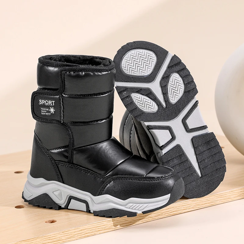 

Winter Children's Cotton Boots, Insulated and Warm Snow Boots, Anti-slip and Durable Outdoor Boots