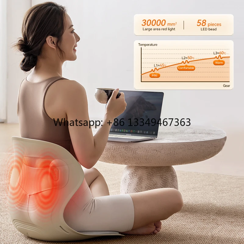 Home Electric Massage Posture Adjustment Chair Back Support Chair with Red Light Heating to Relieve Fatigue and Correct Posture