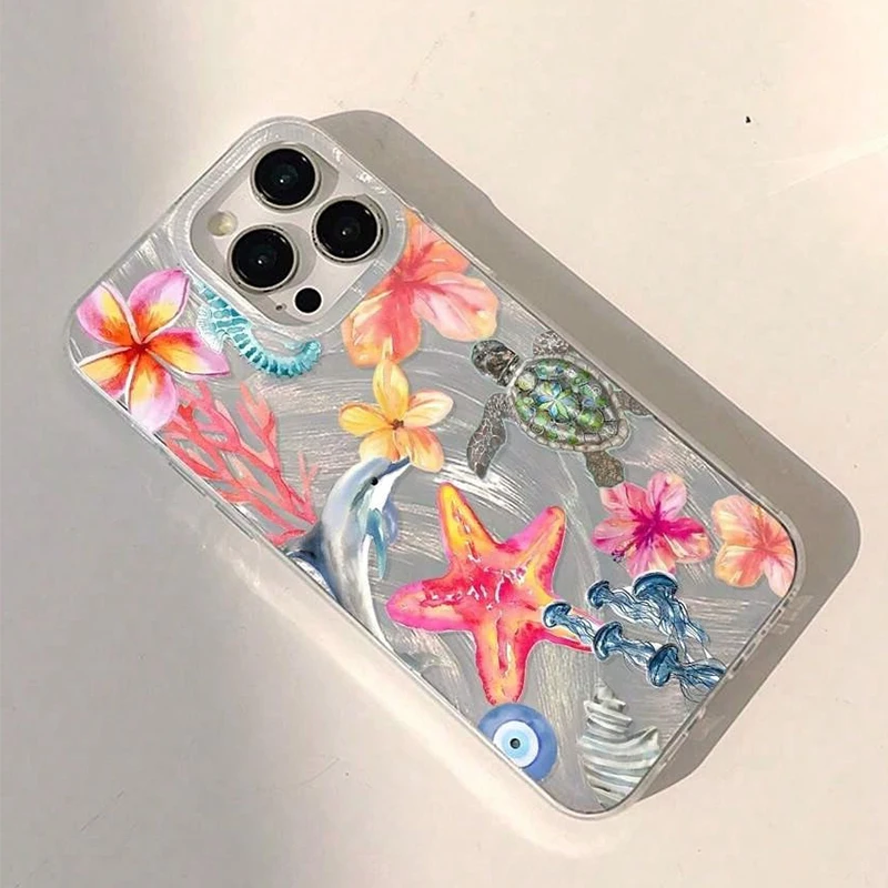 Ocean Starfish Sea Turtle Phone Case For Samsung GalaxyS26 S25 S24 S23 Ultra S22 S21Plus FE A56 A55 A54 A53 A36 A35 A34 5G Funda - view 4
