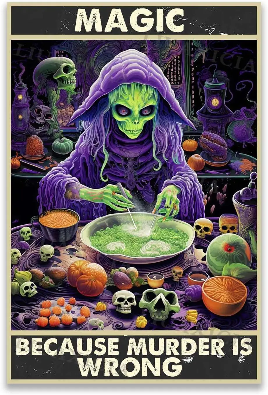 Tuval odası dekor duvar sanatı sihirli çünkü katil yanlış ofis yatak odası duvar sanatı için 12.00