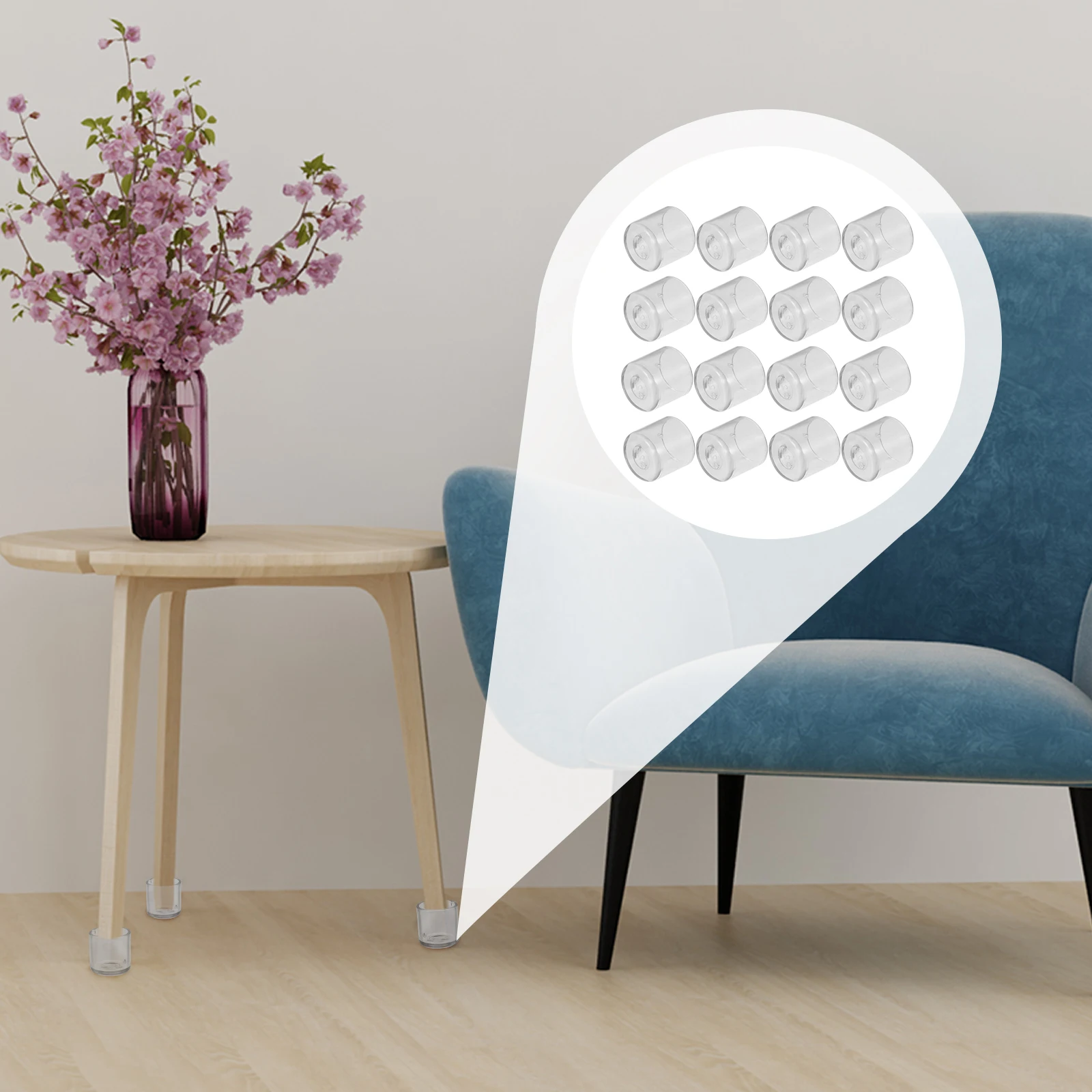 

32 Pcs Non-slip Feet Leg Covers for Chairs Floor Protectors Furniture Pads Carpet Mat Wood Floors