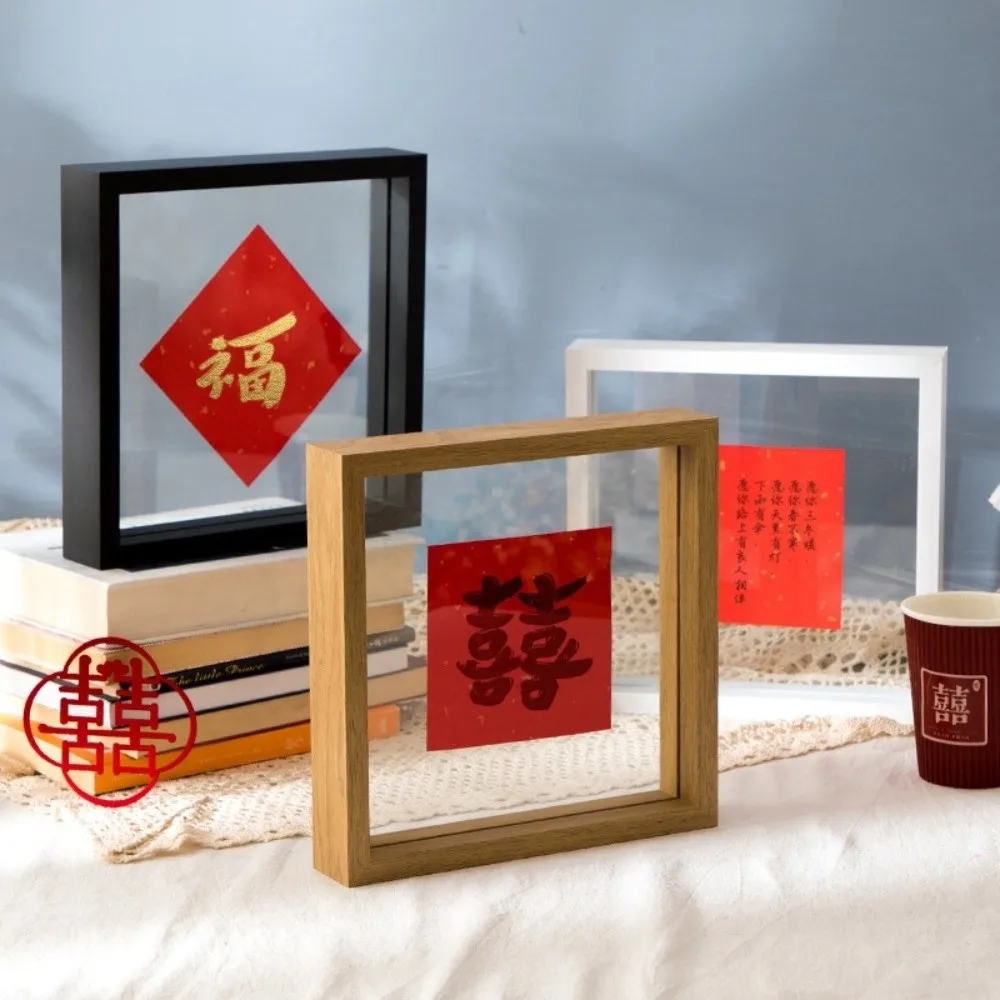 Double Side Glass Pressed Flower Frame, Clip Design