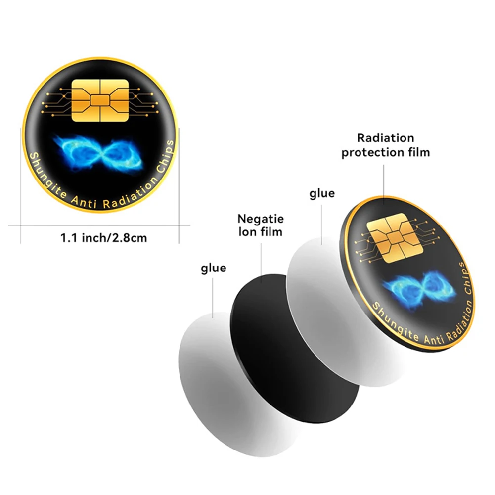 

5 Pcs EMF Protection Anti-Radiation Stickers Cell Phone Protection Neutralizers Stickers for All Phones Tablets Laptops Computer