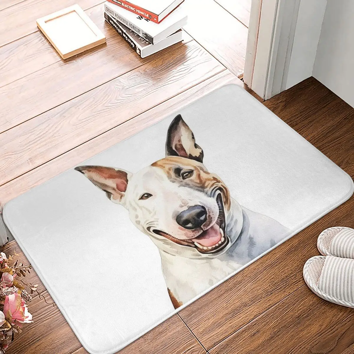 Staffordshire Bull Terrier Dog Portrait Anti-slip Doormat Floor Mat Carpet Rug for Kitchen Entrance Home Balcony Footpad Mats