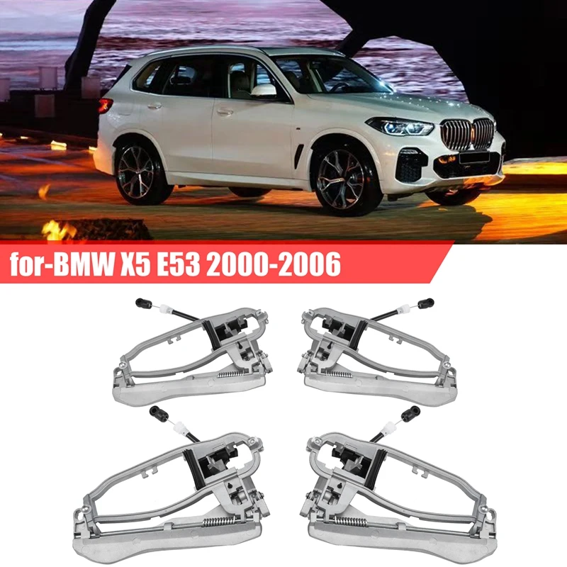 

Car Inside Outside Front Left Right Door Handle Bracket for-BMW X5 E53 51218243615 51218243616 51228243635