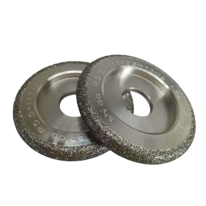Electroplated Diamond Grinding Wheel Curved Edge Grinding Wheel Sharp and Wear-resistant Customizable Contact Customer Service