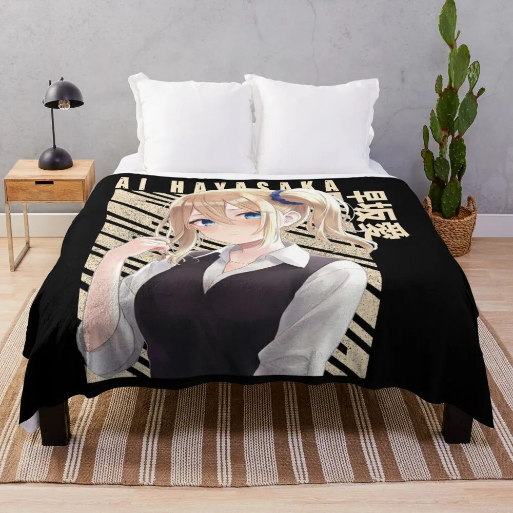 Kaguya Sama - Ai Hayasaka Throw Blanket Blankets For Baby Winter beds Blankets