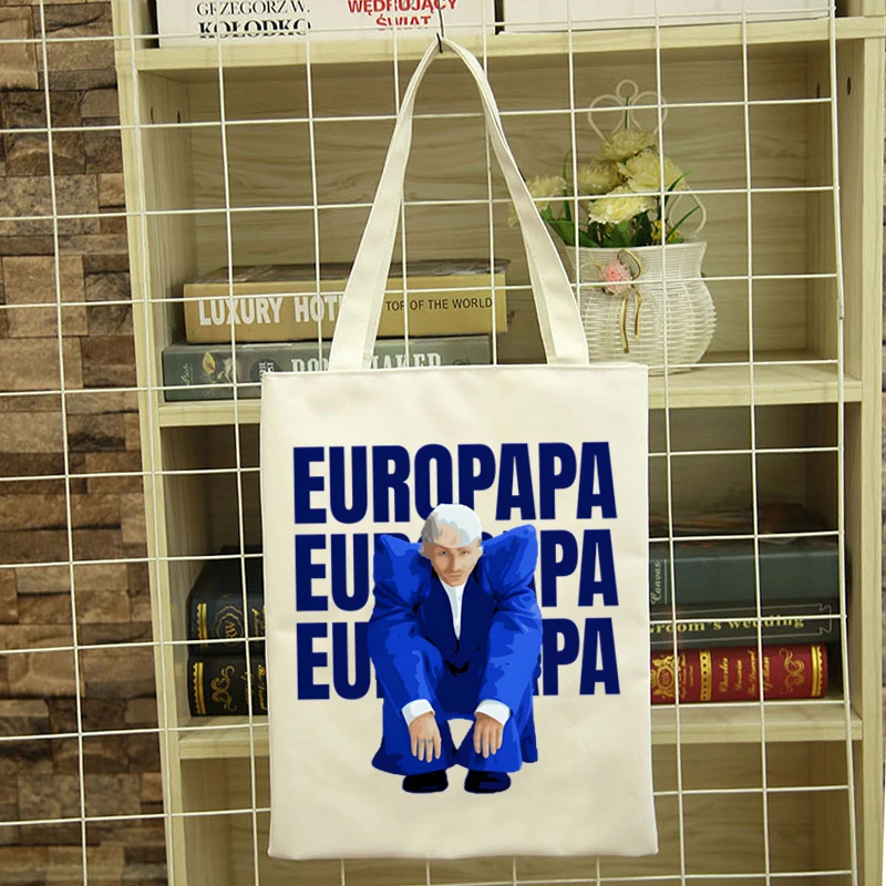 Joost Klein Tote Bag Shopping Canvas Shopper Jute Foldable Reusable Bags Cabas Shopper Canvas Bag