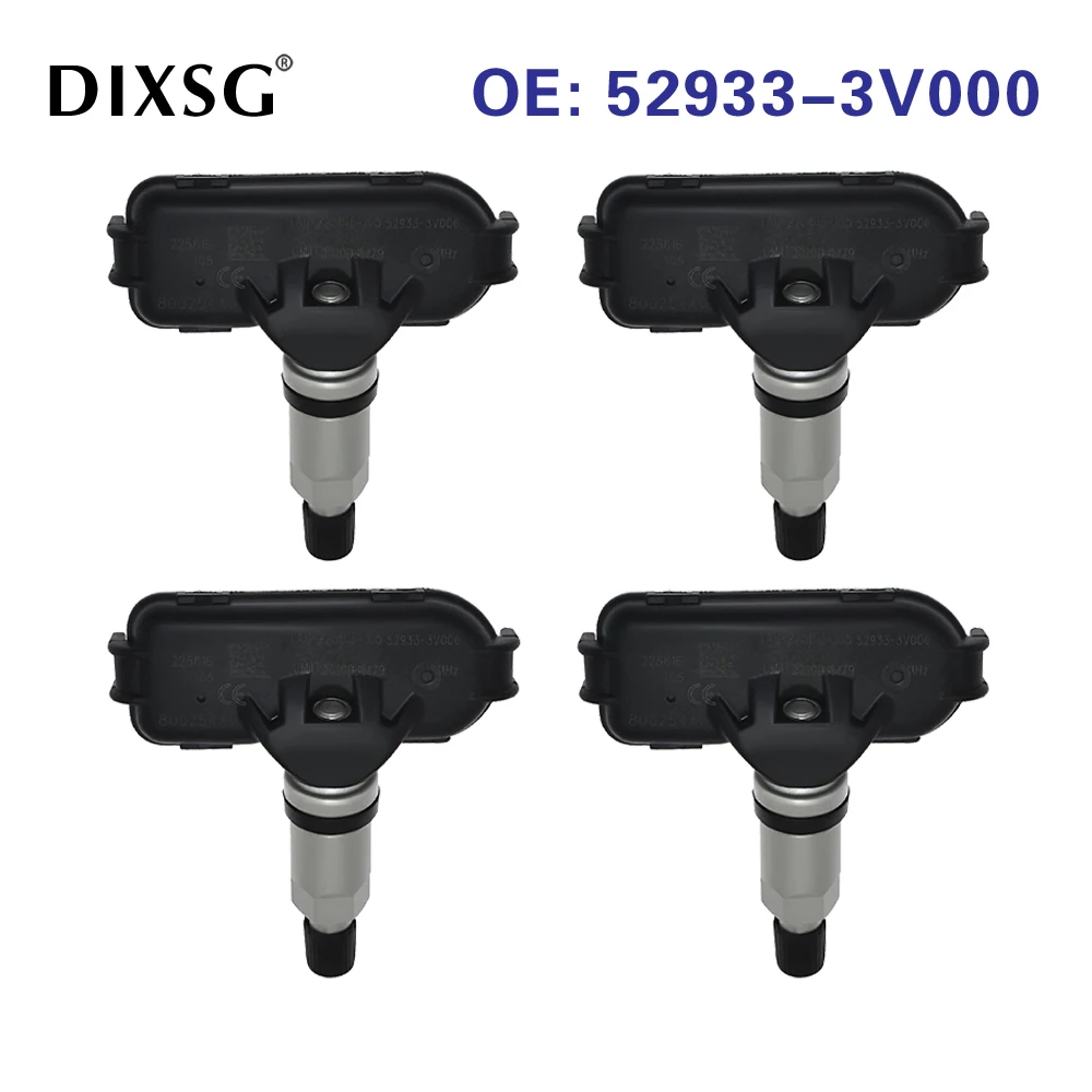 Sensor de supervisión de presión de neumáticos, dispositivo TPMS para HYUNDAI AZERA 2011-2014, 529333V000, 4 piezas, 52933-3V000, 315MHZ